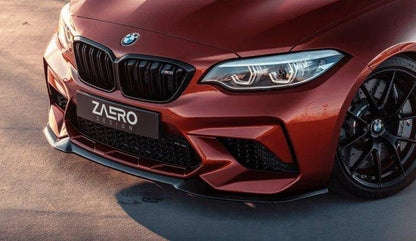BMW M2 Competition F87 EVO-S Gloss Black Front Splitter by ZAERO (2018-2021) - Reinhart Autohaus