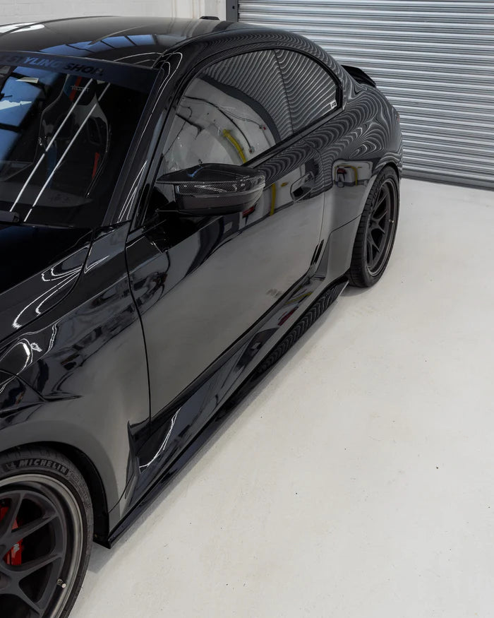 BMW M2 G87 EVO-S Gloss Black Side Skirts by ZAERO (2023+) - Reinhart Autohaus