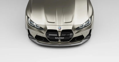 BMW M3 G80 G81 & M4 G82 G83 EVO-S Gloss Black Front Lip by ZAERO (2021+) - Reinhart Autohaus