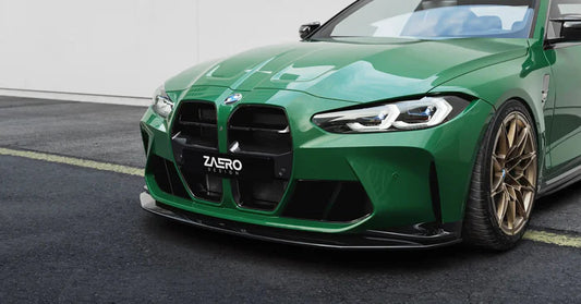 BMW M3 G80 G81 & M4 G82 G83 EVO-S Gloss Black Front Lip by ZAERO (2021+) - Reinhart Autohaus