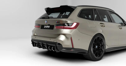 BMW M3 G80 G81 & M4 G82 G83 EVO-S Gloss Black Rear Diffuser by ZAERO (2021+) - Reinhart Autohaus