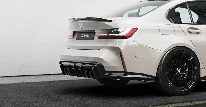 BMW M3 G80 G81 & M4 G82 G83 EVO-S Gloss Black Rear Diffuser by ZAERO (2021+) - Reinhart Autohaus