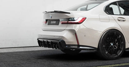 BMW M3 G80 G81 & M4 G82 G83 EVO-S Gloss Black Rear Diffuser by ZAERO (2021+) - Reinhart Autohaus