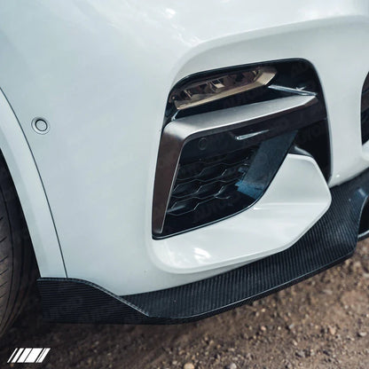 BMW X3 G01 & X4 G02 Pre-LCI Carbon Fibre Competition Front Splitter (2017-2021) - Reinhart Autohaus