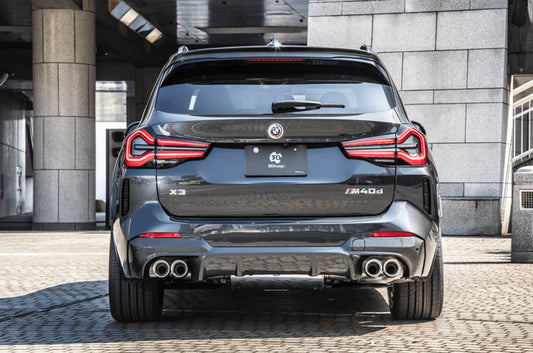 BMW X3 LCI G01 Carbon Fibre Rear Diffuser by 3D Design (2021+) - Reinhart Autohaus
