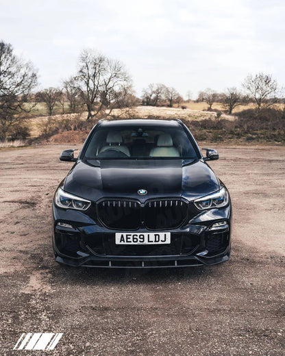 Carbon Fibre Competition Front Splitter for BMW X5 (2018+, G05) - Reinhart Autohaus