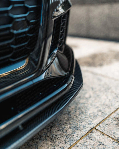 Carbon Fibre Front Splitter for Audi RS3 (2017-2020, 8V LCI) - Reinhart Autohaus