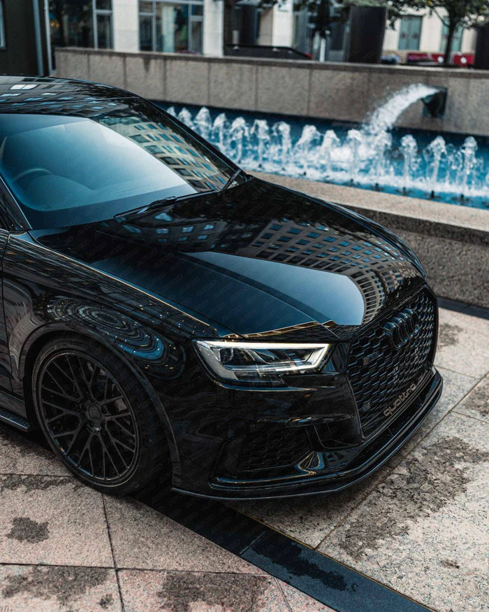 Carbon Fibre Front Splitter for Audi RS3 (2017-2020, 8V LCI) - Reinhart Autohaus