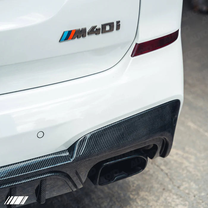 Carbon Fibre Performance Rear Diffuser for BMW X3 M40i (2018-2020, G01 Pre-LCI) - Reinhart Autohaus