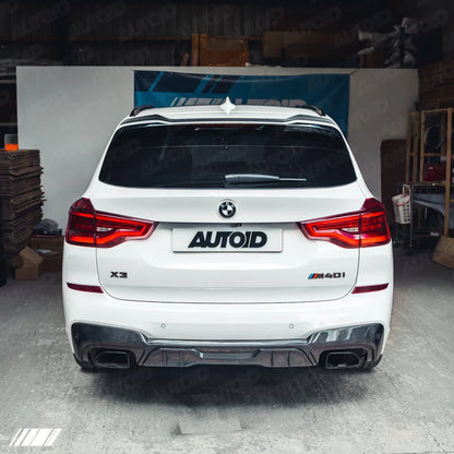 Carbon Fibre Performance Rear Diffuser for BMW X3 M40i (2018-2020, G01 Pre-LCI) - Reinhart Autohaus