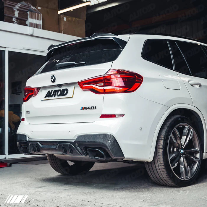 Carbon Fibre Performance Rear Diffuser for BMW X3 M40i (2018-2020, G01 Pre-LCI) - Reinhart Autohaus