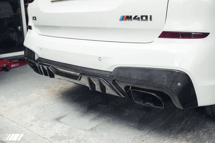 Carbon Fibre Performance Rear Diffuser for BMW X3 M40i (2018-2020, G01 Pre-LCI) - Reinhart Autohaus