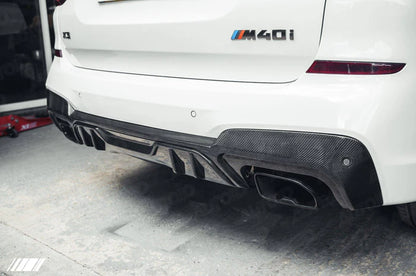 Carbon Fibre Performance Rear Diffuser for BMW X3 M40i (2018-2020, G01 Pre-LCI) - Reinhart Autohaus
