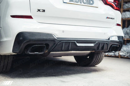 Carbon Fibre Performance Rear Diffuser for BMW X3 M40i (2018-2020, G01 Pre-LCI) - Reinhart Autohaus