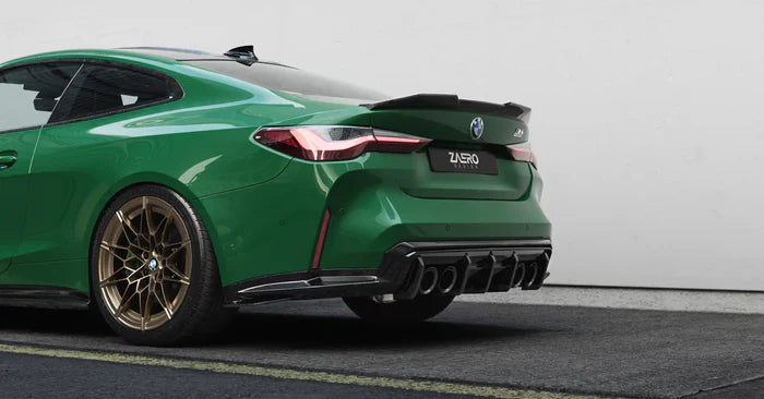 BMW M3 G80 G81 & M4 G82 G83 EVO-S Gloss Black Rear Diffuser by ZAERO (2021+) - Reinhart Autohaus