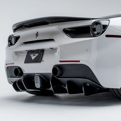 Ferrari 488 Diavolo Carbon Fiber Rear Diffuser Fins by Vordteiner - Reinhart Autohaus