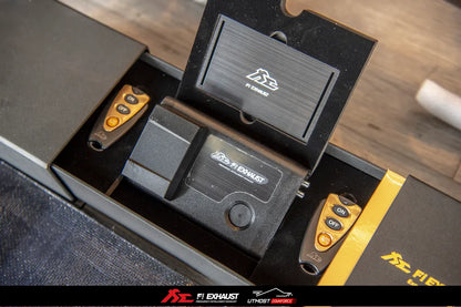 Ferrari F430 Coupe / Spider catback exhaust system with valvetronic technology for enhanced performance and sound. High-quality stainless steel construction for durability and style. Upgrade your  Ferrari F430 Coupe / Spider with our aftermarket catback exhaust for a thrilling driving experience.