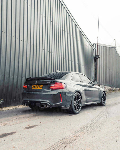 Gloss Black Competition Rear Diffuser for BMW M2 & M2 Competition (2015-2021, F87) - Reinhart Autohaus