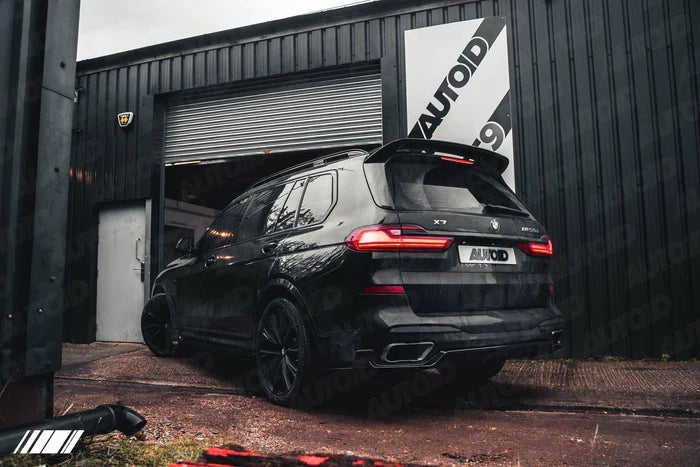 Gloss Black Competition Rear Diffuser Set for BMW X7 (2018+, G07) - Reinhart Autohaus