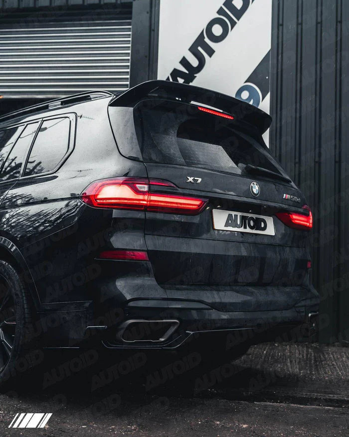 Gloss Black Competition Rear Diffuser Set for BMW X7 (2018+, G07) - Reinhart Autohaus