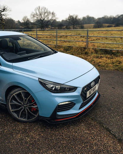 Hyundai i30 N Pre-Facelift EVO-1 Gloss Black Front Splitter by ZAERO (2018-2020) - Reinhart Autohaus