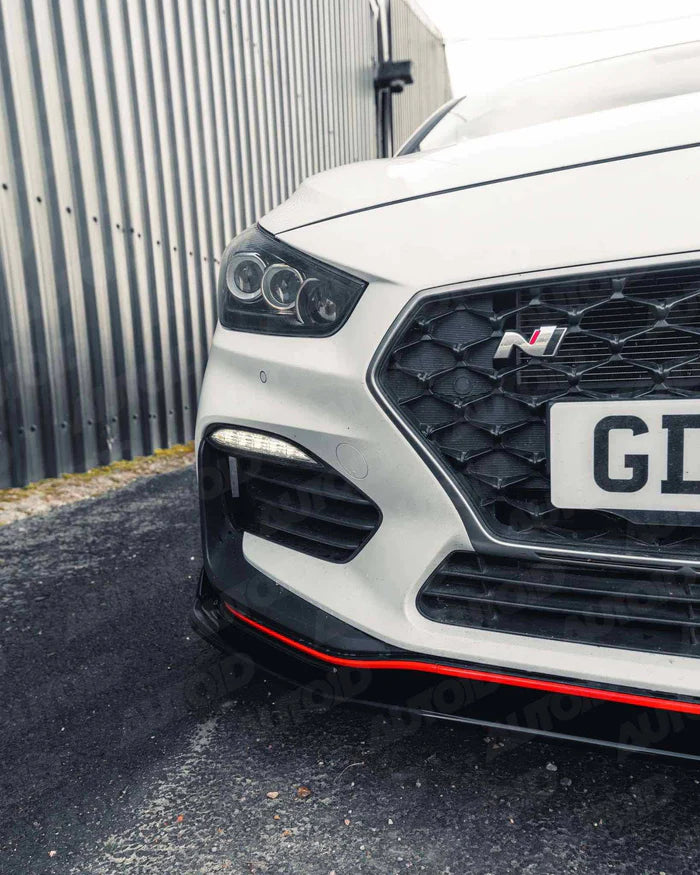 Hyundai i30 N Pre-Facelift EVO-1 Gloss Black Front Splitter by ZAERO (2018-2020) - Reinhart Autohaus