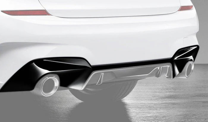 M Performance Gloss Black Rear Diffuser for BMW 3 Series (2018+, G20 G21) - Reinhart Autohaus