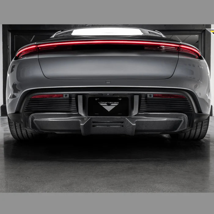 Porsche Taycan Turbo & Turbo S Carbon Fibre Decklid Rear Spoiler by Vorsteiner (2021+) - Reinhart Autohaus