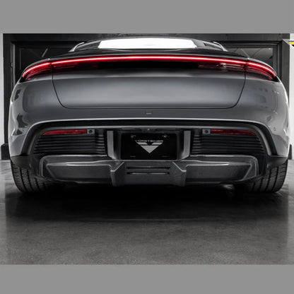 Porsche Taycan Turbo & Turbo S Carbon Fibre Decklid Rear Spoiler by Vorsteiner (2021+) - Reinhart Autohaus