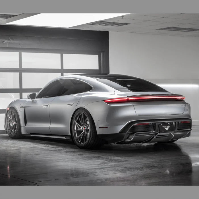 Porsche Taycan Turbo & Turbo S Carbon Fibre Decklid Rear Spoiler by Vorsteiner (2021+) - Reinhart Autohaus