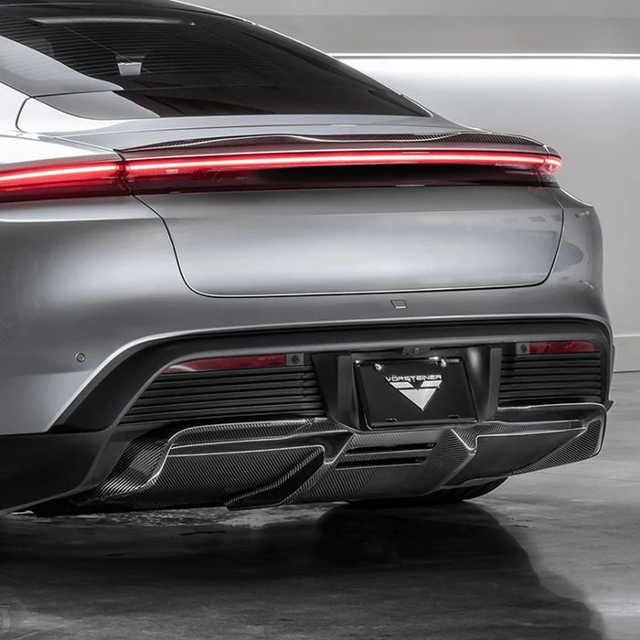 Porsche Taycan Turbo & Turbo S Carbon Fibre Rear Diffuser by Vorsteiner (2021+) - Reinhart Autohaus