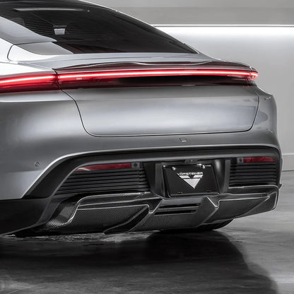 Porsche Taycan Turbo & Turbo S Carbon Fibre Rear Diffuser by Vorsteiner (2021+) - Reinhart Autohaus