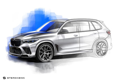 Sterckenn Carbon Fibre Front Lip for BMW X5M (2020+, F95) - Reinhart Autohaus