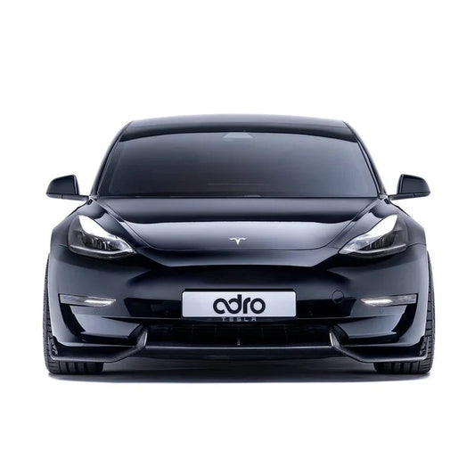 Tesla Model 3 Carbon Fibre V2 Front Splitter by Adro (2017+) - Reinhart Autohaus