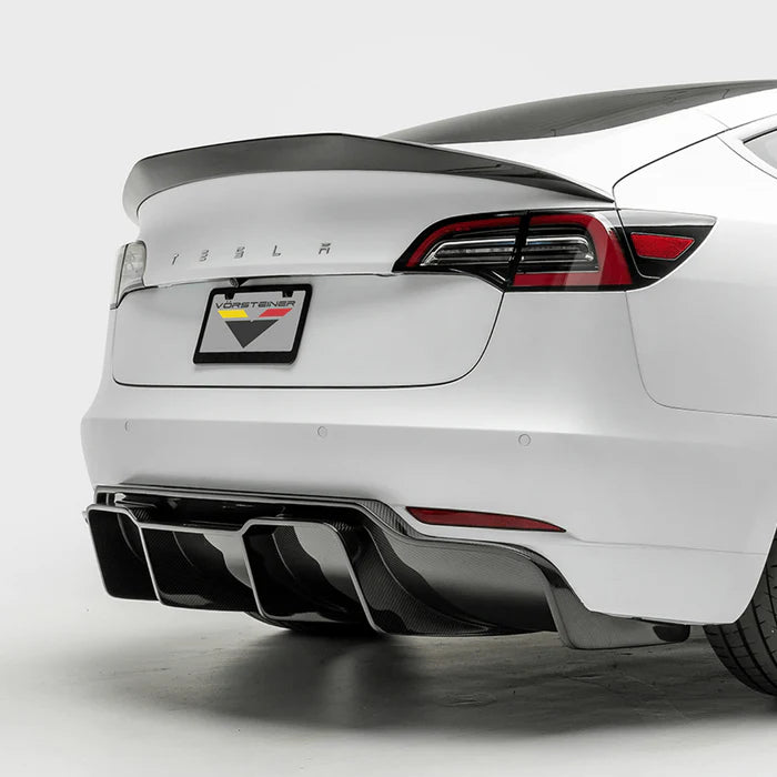 Tesla Model 3 Volta Aero Rear Diffuser by Vorsteiner - Reinhart Autohaus