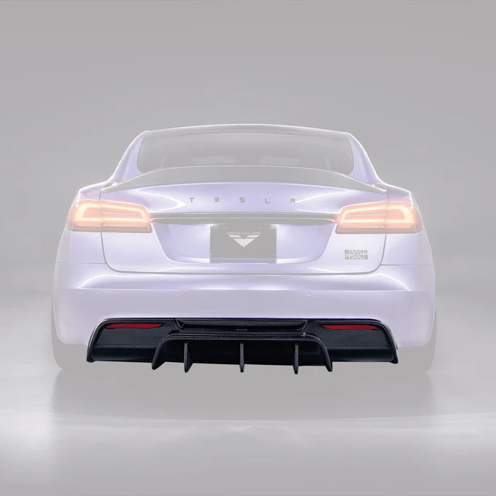 Tesla Model S Plaid VRS Aero Rear Diffuser Carbon Fiber by Vorsteiner - Reinhart Autohaus