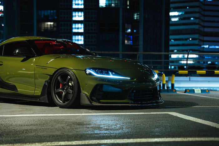 Toyota GR Supra A90 Mk5 Carbon Fibre Integrated Fender Panel Side Skirts V2 by Adro (2019+) - Reinhart Autohaus