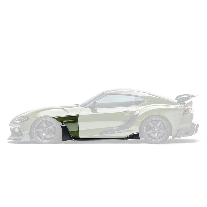 Toyota GR Supra A90 Mk5 Carbon Fibre Integrated Fender Panel Side Skirts V2 by Adro (2019+) - Reinhart Autohaus