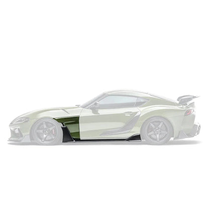 Toyota GR Supra A90 Mk5 Carbon Fibre Integrated Fender Panel Side Skirts V2 by Adro (2019+) - Reinhart Autohaus
