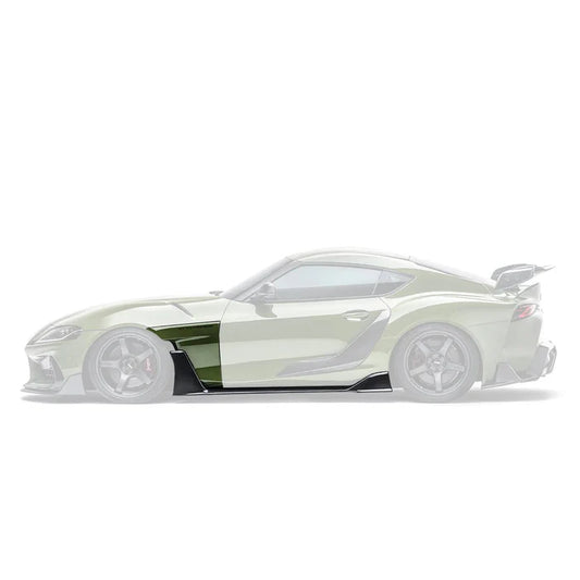 Toyota GR Supra A90 Mk5 Carbon Fibre Integrated Fender Panel Side Skirts V2 by Adro (2019+) - Reinhart Autohaus
