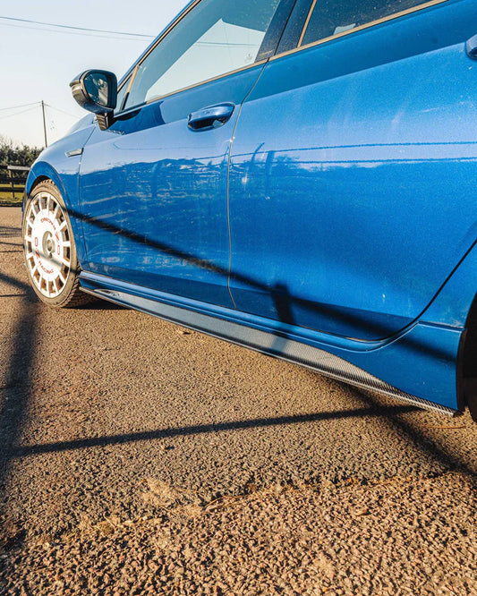 Volkswagen Golf R Mk8 Carbon Fibre ID-01 Side Skirts (2020+) - Reinhart Autohaus