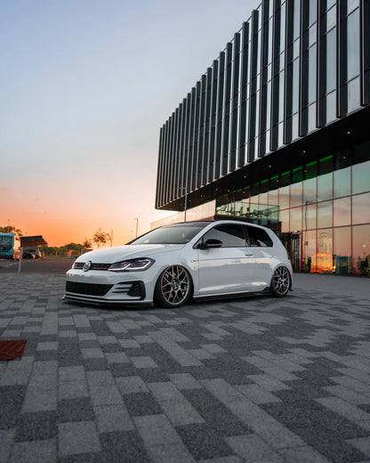 VW Golf GTI & Golf GTD Mk7.5 EVO-1 Gloss Black Front Splitter by ZAERO (2017-2020) - Reinhart Autohaus
