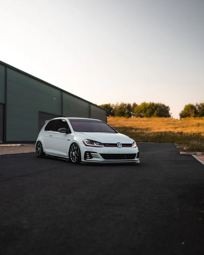 VW Golf GTI & Golf GTD Mk7.5 EVO-1 Gloss Black Front Splitter by ZAERO (2017-2020) - Reinhart Autohaus