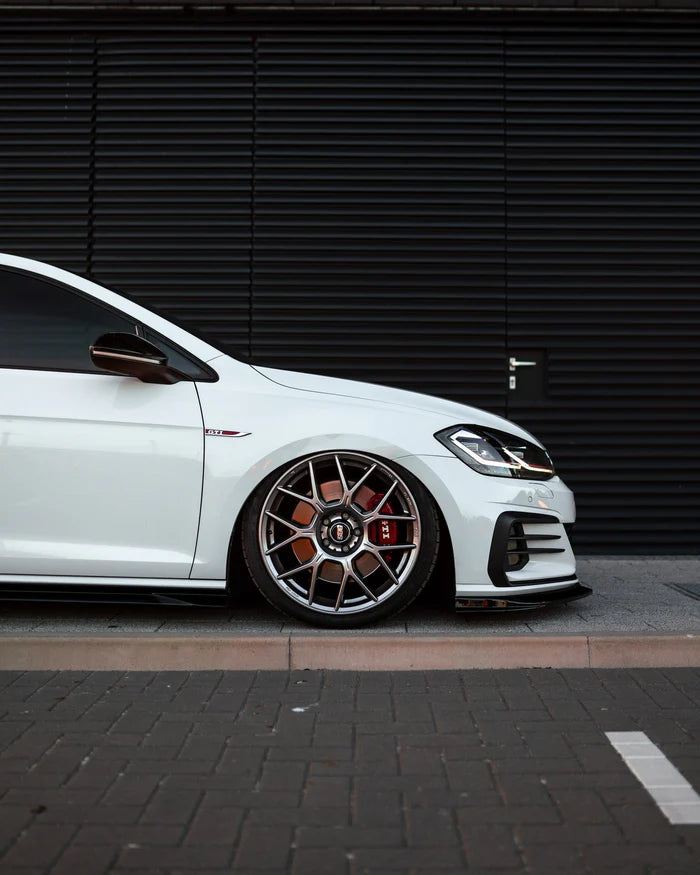 VW Golf GTI & Golf GTD Mk7.5 EVO-1 Gloss Black Front Splitter by ZAERO (2017-2020) - Reinhart Autohaus