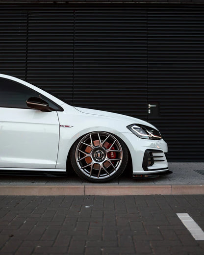 VW Golf GTI & Golf GTD Mk7.5 EVO-1 Gloss Black Front Splitter by ZAERO (2017-2020) - Reinhart Autohaus