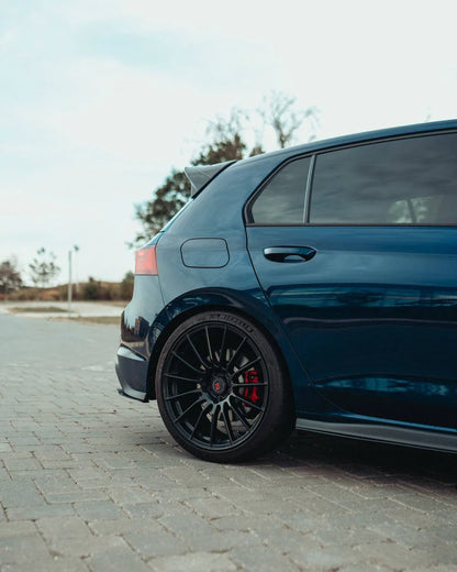 VW Golf GTI Mk8 & Mk8.5 Gloss Black Side Skirts (2019+) - Reinhart Autohaus