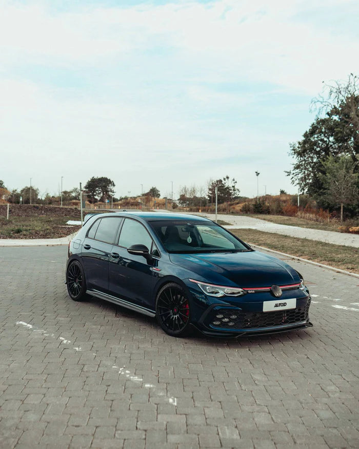 VW Golf GTI Mk8 & Mk8.5 Gloss Black Side Skirts (2019+) - Reinhart Autohaus