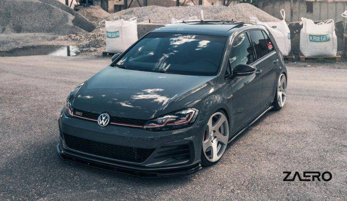 VW Golf GTI TCR EVO-1 Gloss Black Front Splitter by ZAERO (2017-2019, Mk7.5) - Reinhart Autohaus
