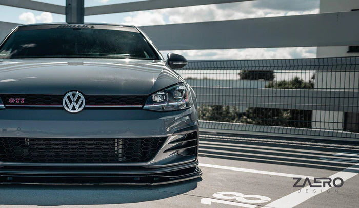 VW Golf GTI TCR EVO-1 Gloss Black Front Splitter by ZAERO (2017-2019, Mk7.5) - Reinhart Autohaus