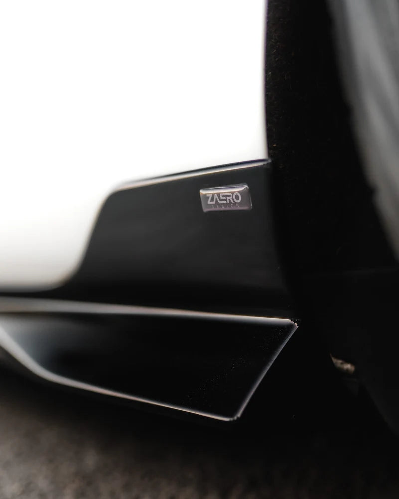 VW Golf, Golf GTI & Golf R Mk7 / Mk7.5 EVO-1 Gloss Black Side Skirts by ZAERO (2014-2020) - Reinhart Autohaus